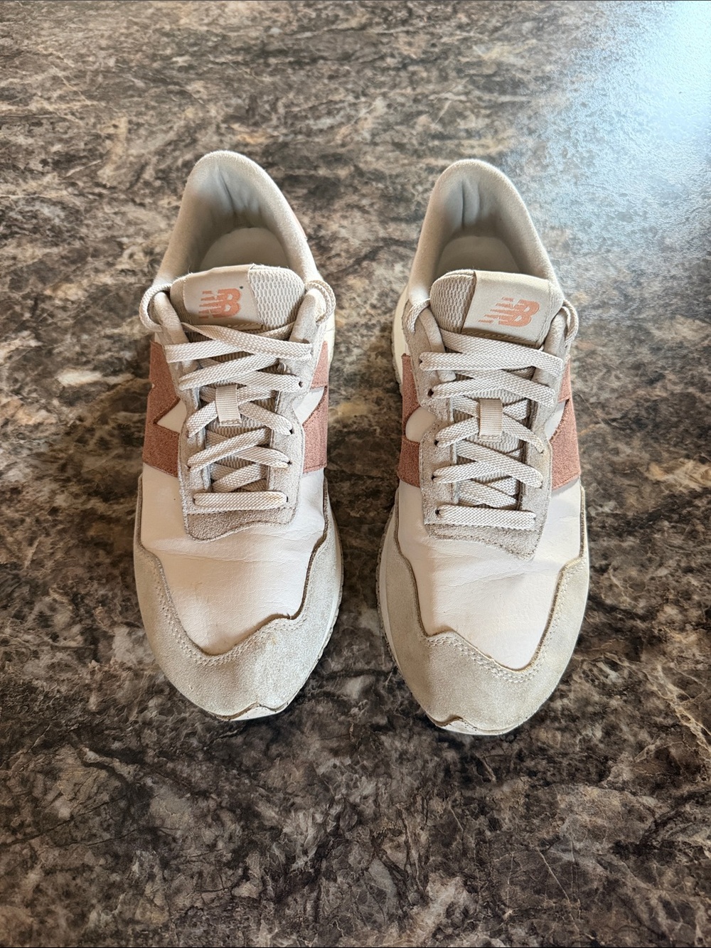 New Balance Women’s Cream and Blush Runner Sneakers